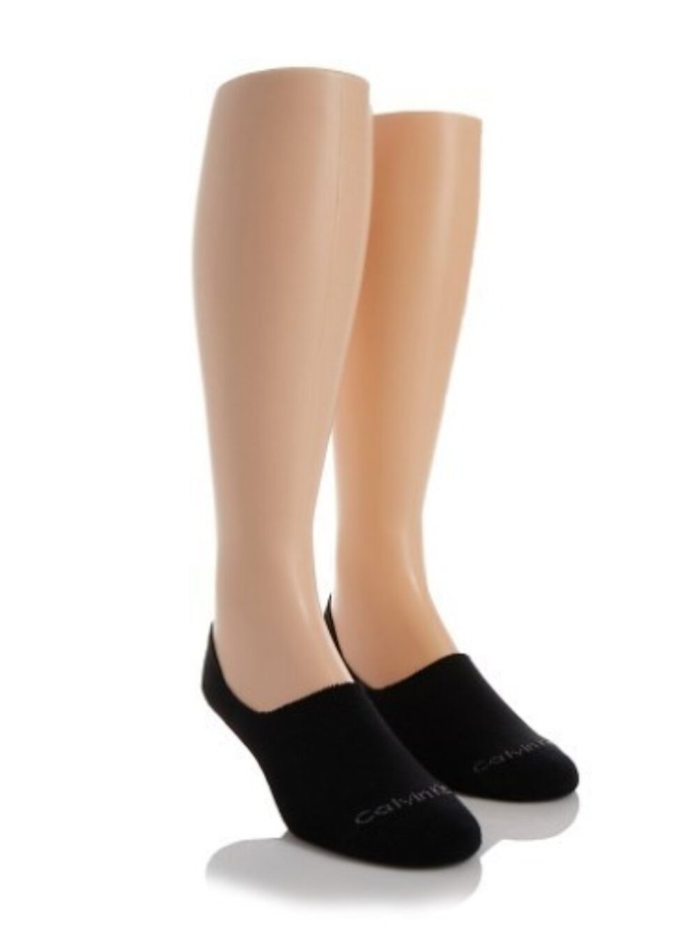 Calvin Klein Men's No-Show Socks, 2 Pack Black  7-12